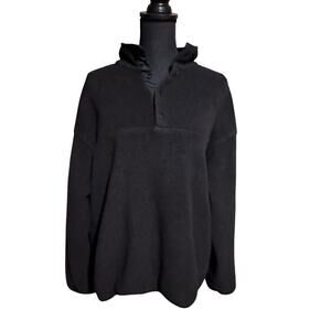 Vintage Outdoor Urban Terrain Black Pullover Fleece Top Women's XL
